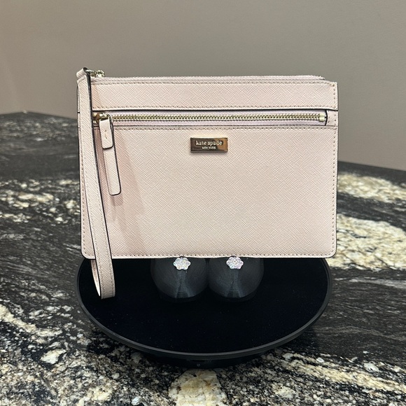 kate spade Handbags - kate spade Blush Pink Saffiano Leather Wristlet